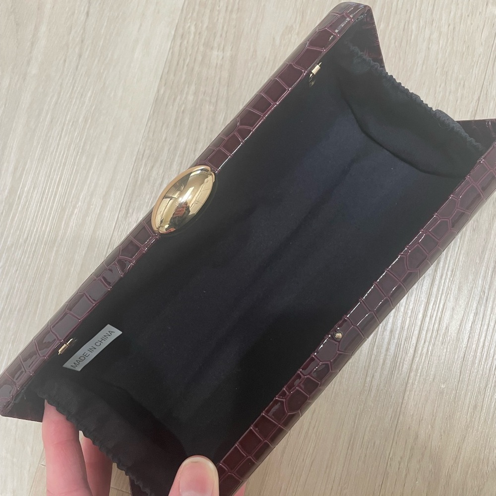 Vegan Leather Evening Clutch - Picture 6 of 6